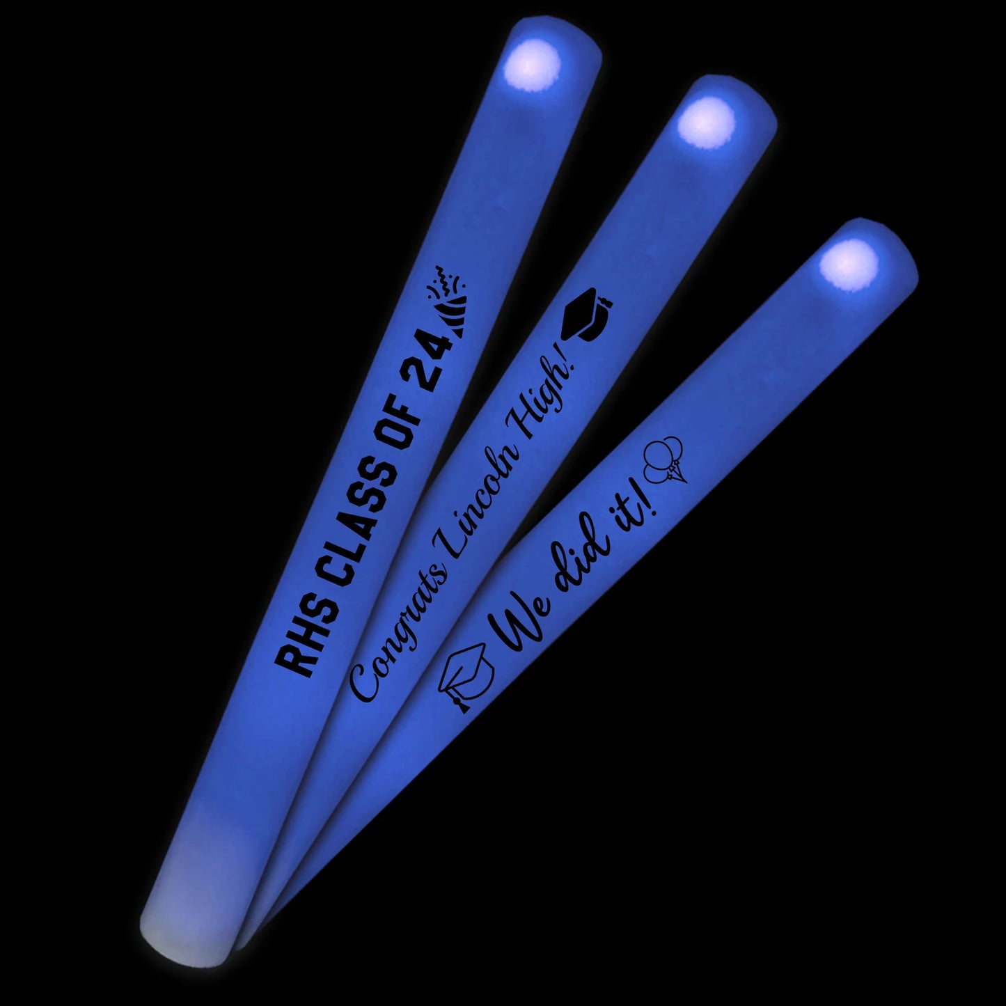 Custom School Events LED Foam Sticks