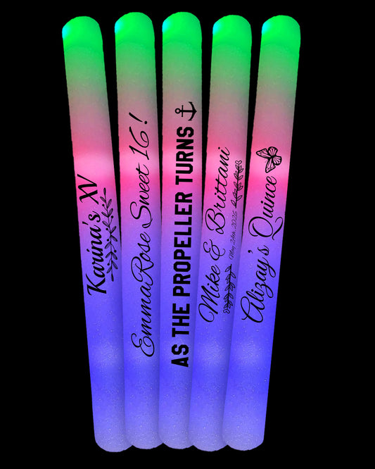 Custom LED Foam Sticks
